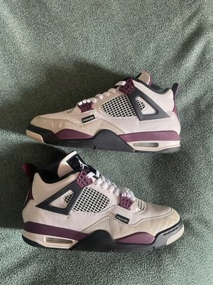 Jordan 4 Retro Paris Saint-Germain Burdeos 2020 Hombre Talla 10.5 Tenis Zapatos Foto 1 de 4