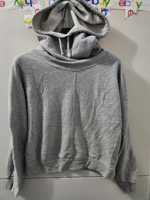 Nike Sportswear Sweatshirt Womens L Gray Classic Stanton Hoodie Funnel High Neck - Image 1 of 4