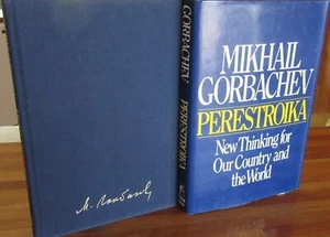 MIKHAIL GORBACHEV - PERESTROIKA New Thinking for Our Country 1987 HbDj in MELB - Picture 1 of 12