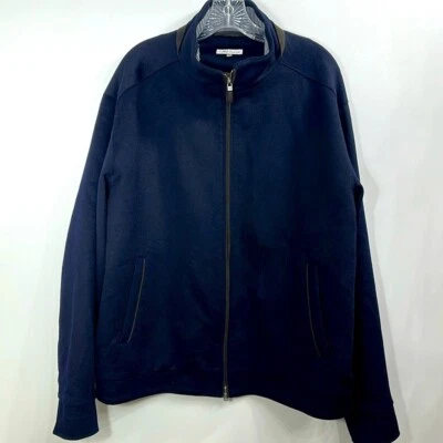 Peter Millar Men’s Crown Fleece Wool Cashmere Navy Blue full zip jacket size XL - Image 1 of 4
