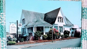 VINTAGE POST CARD HADLEY HOUSE FAMILY DINING TILLAMOOK OREGON - Picture 1 of 12