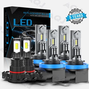 For Dodge Grand Caravan 3.6L 6x 2011-2020 LED Headlights + Fog Lights Bulbs Kit - Foto 1 di 20