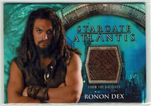 Stargate Atlantis Season 3 & 4 Costume Prop Relic Card Jason Momoa as Ronon Dex - Picture 1 of 1
