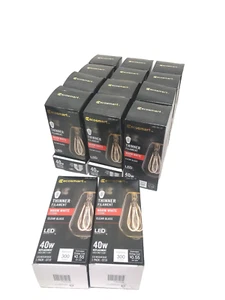 LOT OF 14 Ecosmart 40W Equiv ST19 M Shape Filament LED Warm White New - Picture 1 of 2