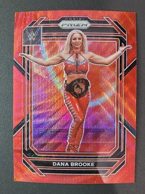 2023 Panini Prizm WWE #153 DANA BROOKE RUBY WAVE RED - Image 1 of 2