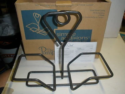 The Pampered Chef Small Square Bowl Caddy #1944 Simple Additions Black (O36) - Image 1 of 4