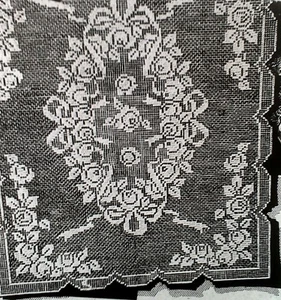 1927 Vintage LW FILET CLOTH W/ROSES Pattern to Crochet (Reproduction) - Picture 1 of 1