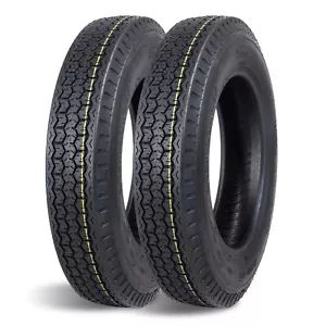 Set 2 4.80-12 Trailer Tires 4.80x12 4.8-12 4.8x12 Replacement 6Ply Load Range C - Picture 1 of 7