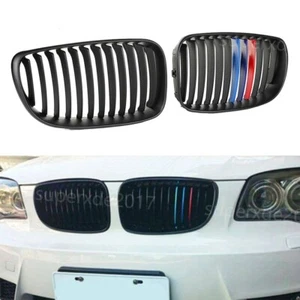 M-Farbe Nieren Kühlergrill Glanz Schwarz Für BMW 1er E81 E82 E87 E88 2008-2013 w - Bild 1 von 6