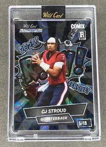 2023 Wild Card Alumination Comix Black Label ACGRY-CS3 C.J. Stroud 5/18 Texans - Picture 1 of 2