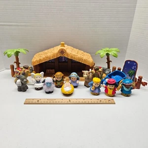 Fisher Price LITTLE PEOPLE NATIVITY SET Deluxe Christmas Music Lights - WORKS! - Picture 1 of 14