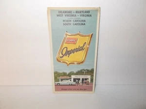 Vintage Atlantic Imperial Delaware Maryland West Virginia VA  NC SC Road Map - Picture 1 of 2