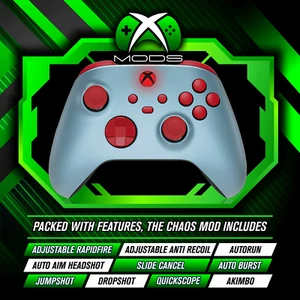 XBOX SERIES CUSTOM RAPID FIRE CONTROLLER - CHAOS ANTI RECOIL MOD - CRIMSON SKY - Picture 1 of 7
