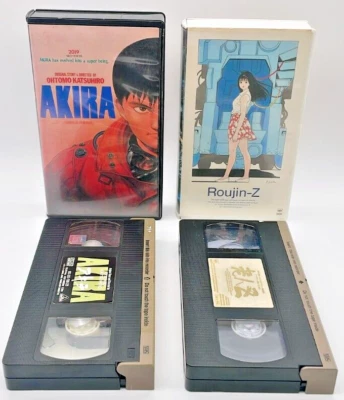 AKIRA, ROUJIN-Z 2VHS Katsuhiro Otomo Japanese Anime VHS (AKIRA With Post Card) - Image 1 of 4