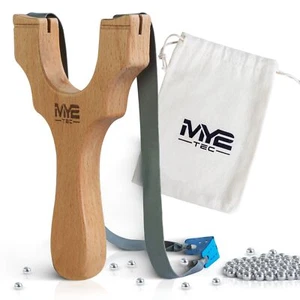 Steinschleuder Slingshot Massivholz Sport Zwille Sportschleuder Outdoor Katapult - Bild 1 von 7