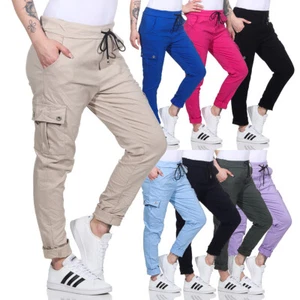 Damen Hose Stretch Skinny Jogginghose Hüfthose Freizeithose Jeggings Jeans sport - Bild 1 von 20