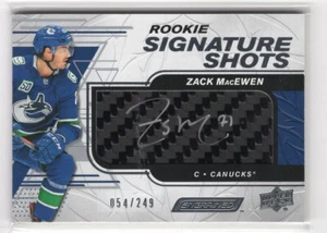 2019-20 UD ENGRAINED SIGNATURE SHOTS ROOKIE RC AUTO /249 ZACK MACEWEN - CANUCKS - Picture 1 of 1