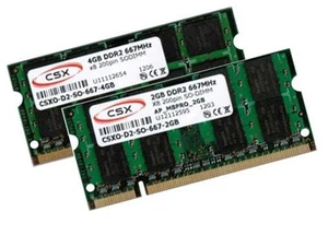4GB + 2GB 6GB DDR2 667 Mhz Apple MacBook Pro 3,1 4,1 2007 2008 Speicher SO-DIMM - Picture 1 of 1