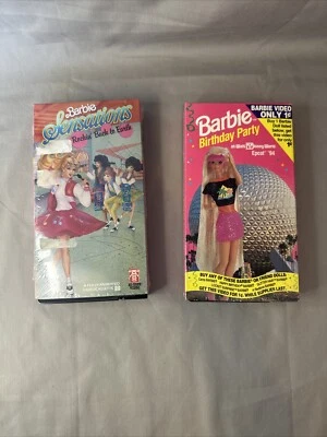 Lot Of 2 Barbie Movies ~ Barbie And The Sensations Barbie Birthday Party - Image 1 of 4