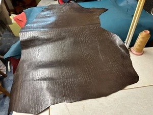 LEATHER skins,hides,,ANILINE DISTRESSED BROWN,,HN672 - Picture 1 of 15