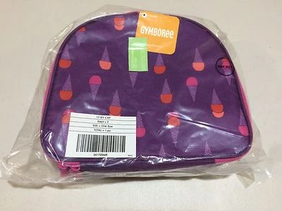 NWT Gymboree ice cream Lunch Box Tote Bag School Purple