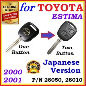 FOR TOYOTA ESTIMA REMOTE KEY - JAPANESE VERSION ACR30 / MCR30 - ONE BUTTON - Picture 1 of 6