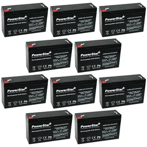 PowerStar AGM6V12 6V 12AH Battery Replaces Power Patrol SLA0959 - 10 Pack - Picture 1 of 8