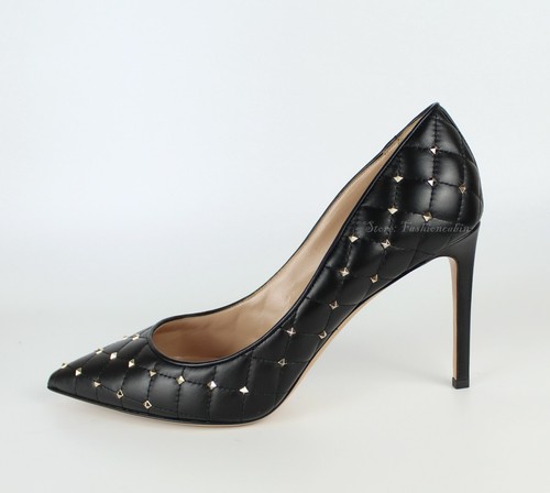 Nuove décolleté in pelle borchie Valentino Garavani nero 41 euro prezzo al dettaglio $995