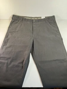 NWT! Smith's Workwear Stretch Gray Canvas Carpenter Pant Hammer Loop Size 40x30 - Picture 1 of 9
