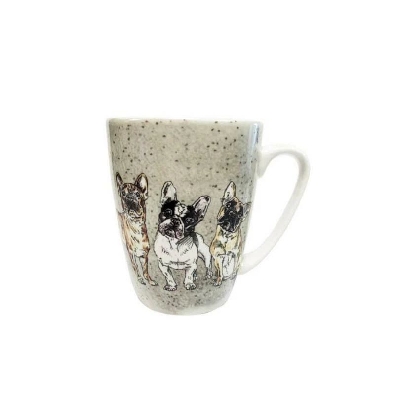 Queens by Churchill Frenchies French Bulldog Oak China Coffee Mug Tea Cup 400ml - Image 1 of 1