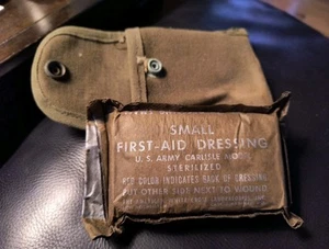 1958 US ARMY Carlisle Small Field First-Aid Dressing American White Cross NOS - Bild 1 von 9