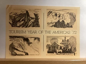 Tourismusjahr Amerikas, 72 - Yosemite/Rushmore: - Vintage Postkarte - Bild 1 von 3