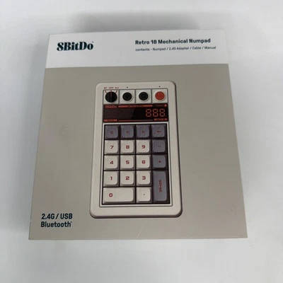 Numpad Mecánico 8BitDo Retro 18 Bluetooth para Windows y Android - Edición N Foto 1 de 4