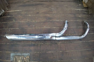 2004 HONDA SHADOW AERO VT750C STOCK OEM EXHAUST PIPE HEADER MUFFLER - Image 1 of 4