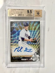 2017 Mackenzie Gore Bowman Chrome Auto BLACK SUPERFRACTOR 1/1 ONE AND ONLY 🔥 - Picture 1 of 4