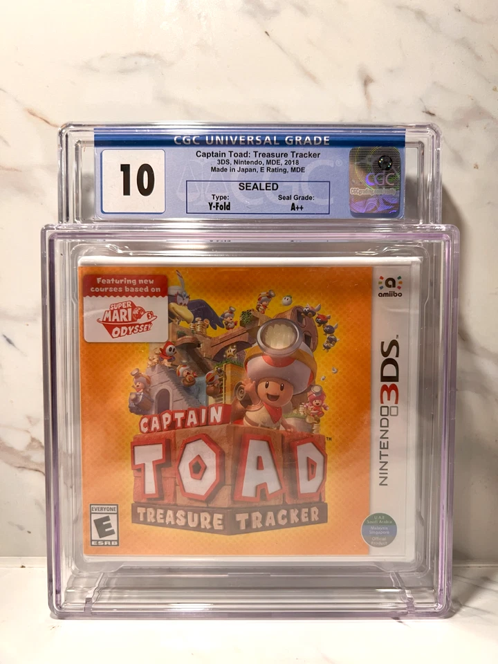 Captain Toad: Treasure Tracker -3DS- Graded Sealed 1st Print CGC Perfect 10 A++ - Image 1 of 3
