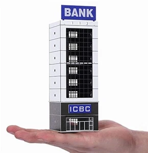 Spur N 1/150 1/144 Outland Sandtisch Modern Bank Wolkenkratzer Gebäudemodell ... - Bild 1 von 8