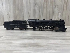 Gilbert American Flyer S Gauge #290 Pacific Loco/Tender - Runs/Smokes Well - Picture 1 of 11