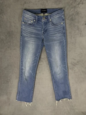 Lucky Brand Jeans Womens 0/25 Blue Light Wash Mid Rise Sweet Crop Straight - Image 1 of 4