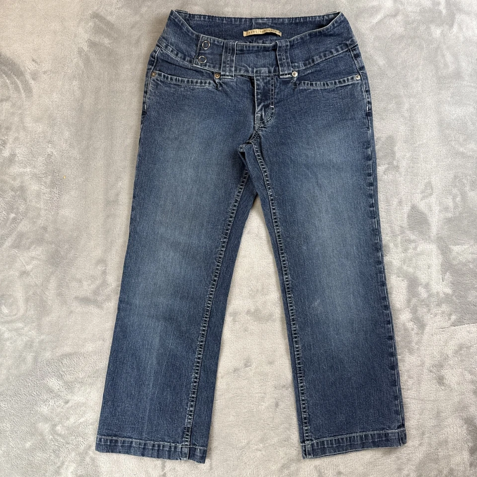 Jeans Sergio Valente para mujer 27 vintage años 90 hasta el tobillo tiro bajo azul denim Foto 1 de 4