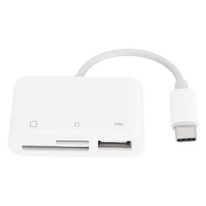 USB-C na SD/TF Karta Czytnik kamer Adapter Konwerter Wielofunkcyjna kabina pamięci FY - Zdjęcie 1 z 15