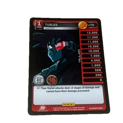 DBZ Dragon Ball Z TCG Card Panini Movie Collection U73 Turles, Shadowy - Image 1 of 4