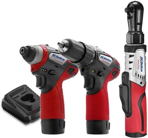 ACDelco G12 Series 3-Tool Cordless Combo 3/8" Brushless Ratchet Wrench + 2-Sp... - Picture 1 of 9