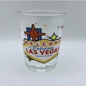 Vintage Souvenir Schnapsglas Welcome To Fabulous LAS VEGAS NEVADA 🔥 - Bild 1 von 4