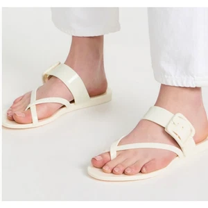 Veronica Beard Salva Cream Jelly Strappy Sandals sz 8 $99 - Picture 1 of 7