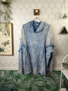 Bibi Acid Washed Oversized Hobo Hoodie - Size - XL - Picture 1 of 6