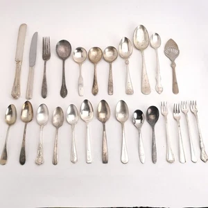 Lote de 25 cubiertos surtidos de plata para restaurante de hotel Commodore Perry Fontainebleu - Imagen 1 de 12