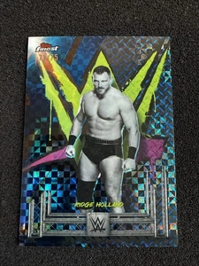 2025 Topps Finest WWE #119 Uncommon Ridge Holland Blue Checkerboard /75 - Picture 1 of 7
