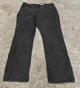 Pantalones de mezclilla para mujer 16M Levi Strauss curvilíneos tiro medio rectos azules - Imagen 1 de 3