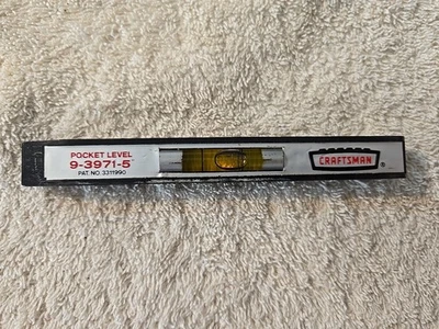 Vintage Craftsman Pocket Miniature Level 9-3971-5 Crown Logo 5"  - Image 1 of 4